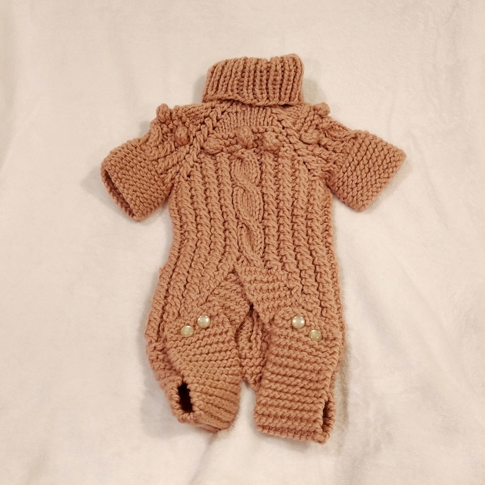 🗽NEW/ handknitted Exclusive Dog's Turtle Sweater with Legs Straps to Fix it